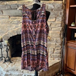 Geometric Colorful Romper